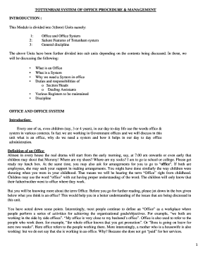 Tottenham System  Form