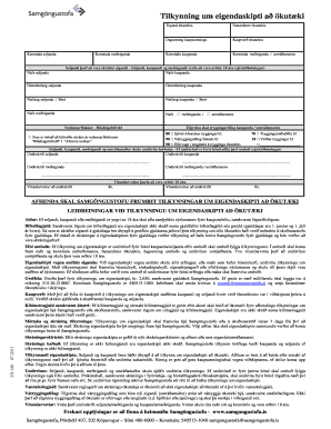 Eigendaskipti  Form