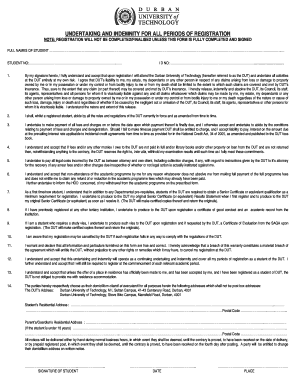 Undertaking and Indemnity DOC  Form