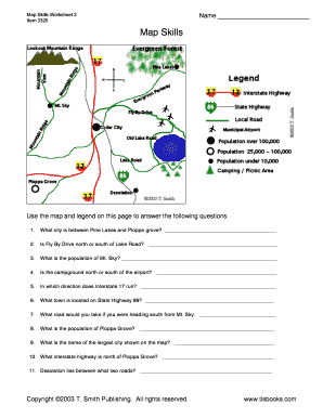 Map Skills Questions and Answers  Form