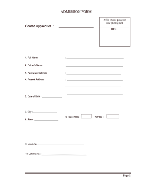 Identification Certificate Format