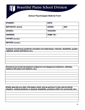 School Psychologist Referral Form Bpsdmbca Bpsd Mb