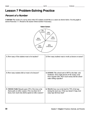 Lesson 7 Problem Solving Practice Discount Answer Key  Form