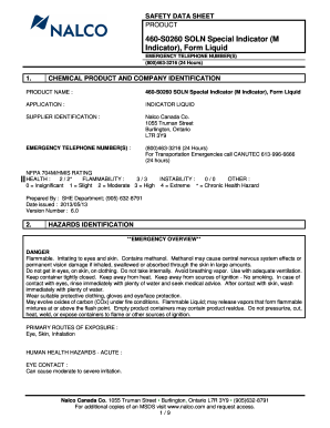 Nalco Bt 3000  Form