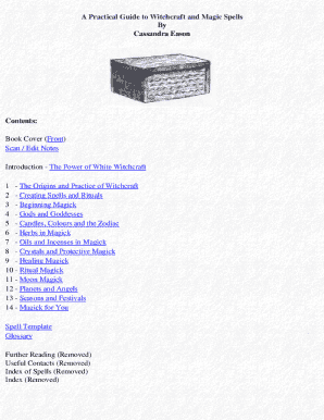 Wicca Spells PDF  Form