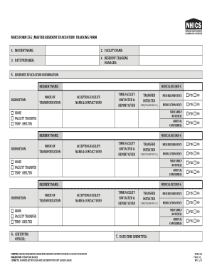 Nhics 255 Form