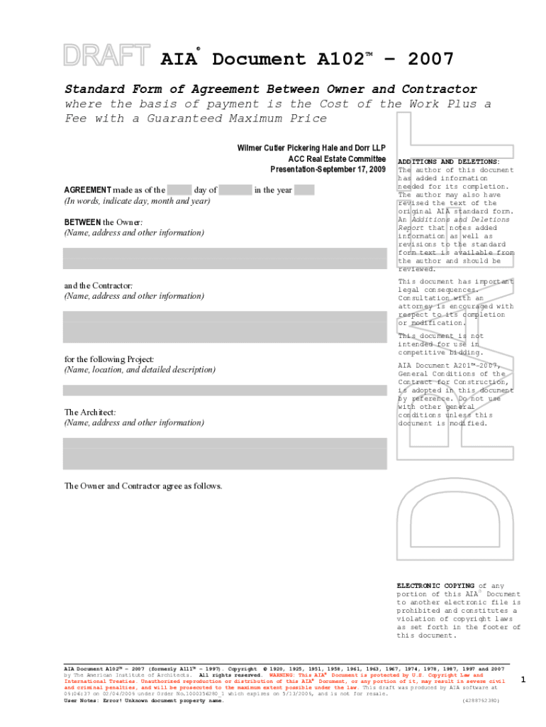 A102 Fillable Form