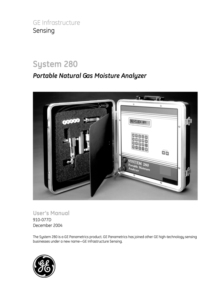 System 280 GE Measurement Amp Control  Form