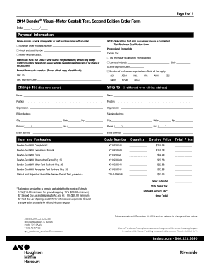 Bender Gestalt Test Cards PDF  Form