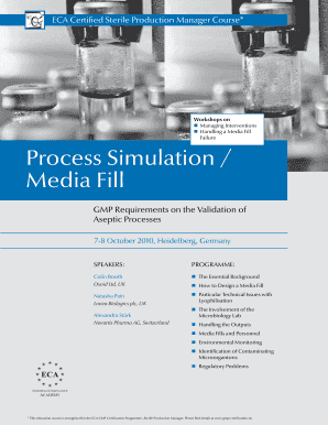 Aseptic Filling Media Fill Validation PPT  Form