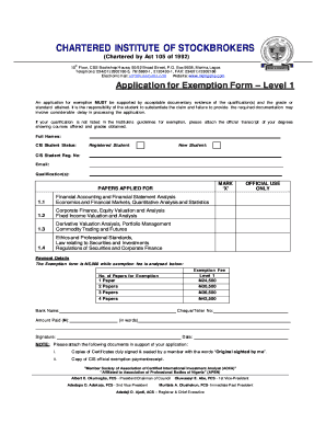 Cis Nigeria Exemption  Form