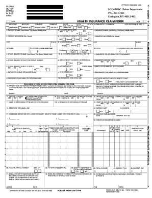 Hcfa Form Fill Out And Sign Printable Pdf Template Signnow
