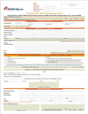 Icici Prepaid Card Login  Form