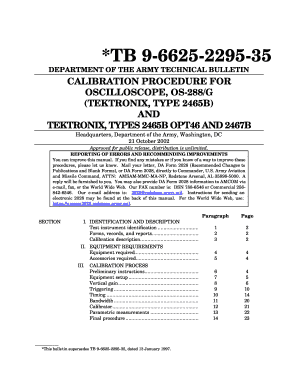 Tektronix 2465  Form