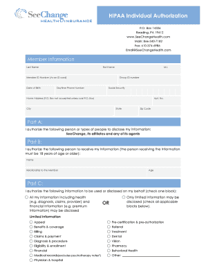 Po Box 14326 Reading Pa 19612  Form