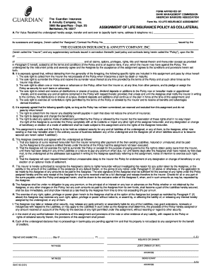 Collateral Assignment Form