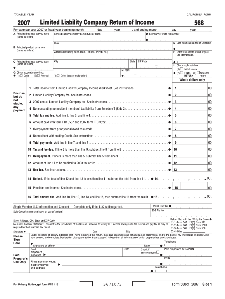  California Form 2019