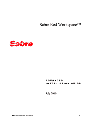 Sabre Red Workspace Download  Form