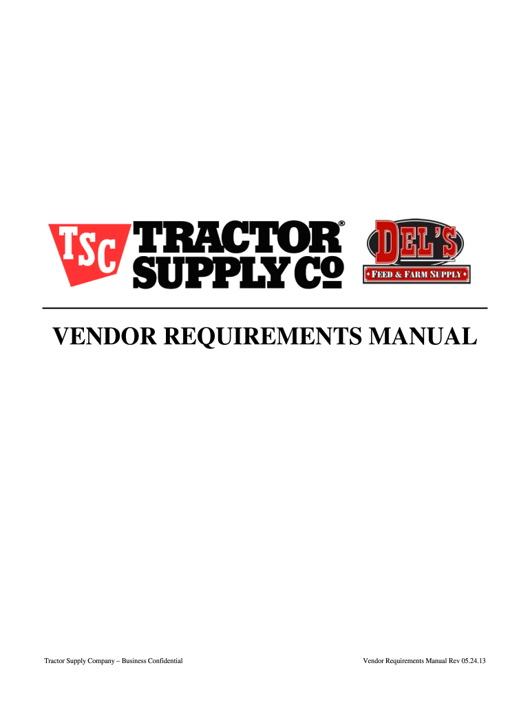  Tractor Supply Vendor Portal 2013-2024