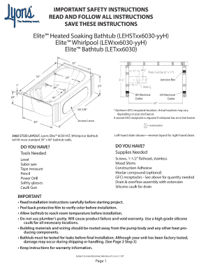 Lyons Contour Bathtub  Form