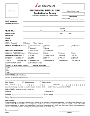 Jm Mutual Fund Online Empanelment  Form