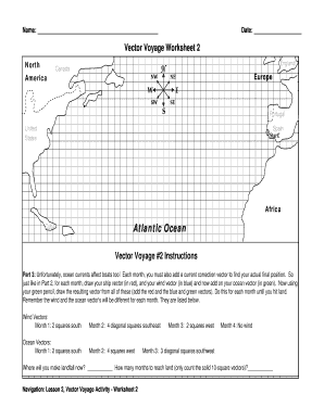 Vector Voyage Worksheet 2  Form