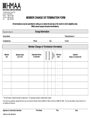 Hmaa Online  Form