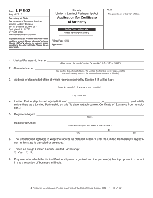 Illinois Lp 902  Form