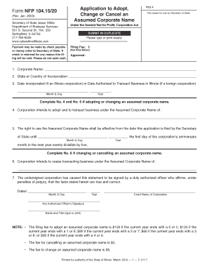 Nfp 1041520 Form