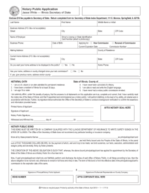 Notary Application Form PDF