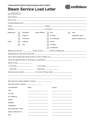 Gas Load Letter  Form