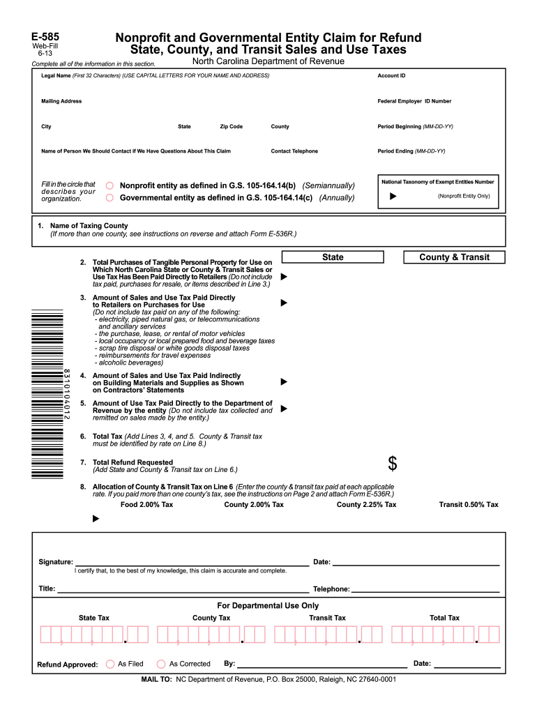 Get and Sign Form  NC Department of Revenue