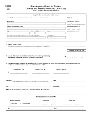 Nc Form E 585e