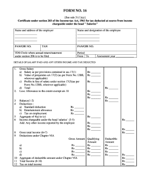  16 See Rule 311a Certificate under Section 203 of the Income Tax Act, 1961 for Tax Deducted at Source from Income Chargeable Und 2006