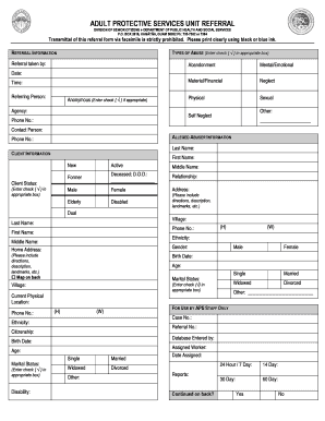Aps Referral Form