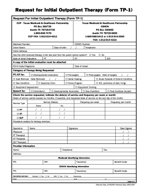 Tp1 Medicaid Form