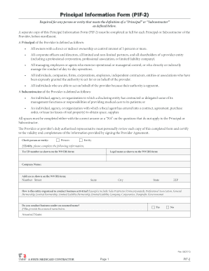 Tmhp Pif 2  Form