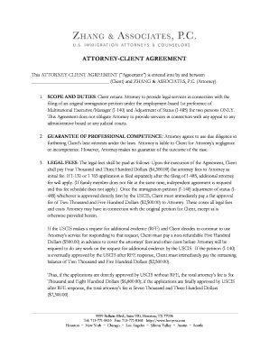 ATTORNEY CLIENT AGREEMENT This ATTORNEY CLIENT AGREEMENT &amp;quot  Form