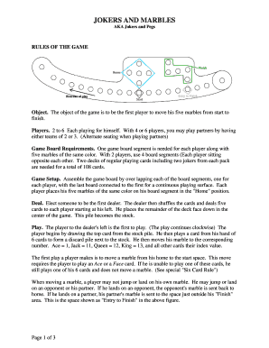 Jokers and Marbles Cheat Sheet  Form