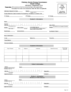 Atomic Energy Application Form PDF