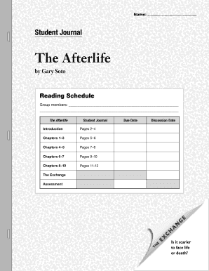 The Afterlife Gary Soto PDF  Form