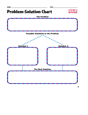 Problem Solution Chart  Form