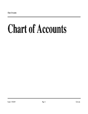 Chart of Accounts PDF Pifra  Form