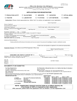 Mtrcb App  Form