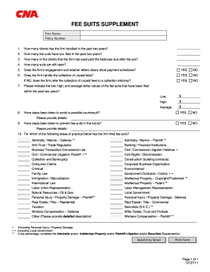 Supplement CNA Fee Suits1DOC  Form