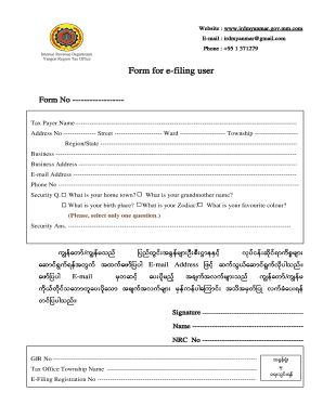 Irdmyanmar  Form