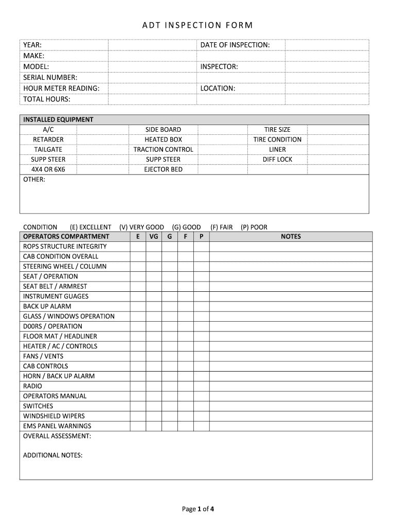 Volvo Truck Maintenance Checklist  Form