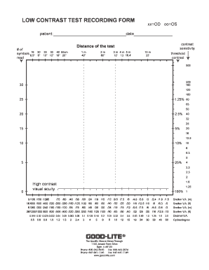 Low Contrast Test Recording Form