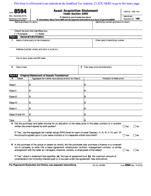 Form 8594 PDF