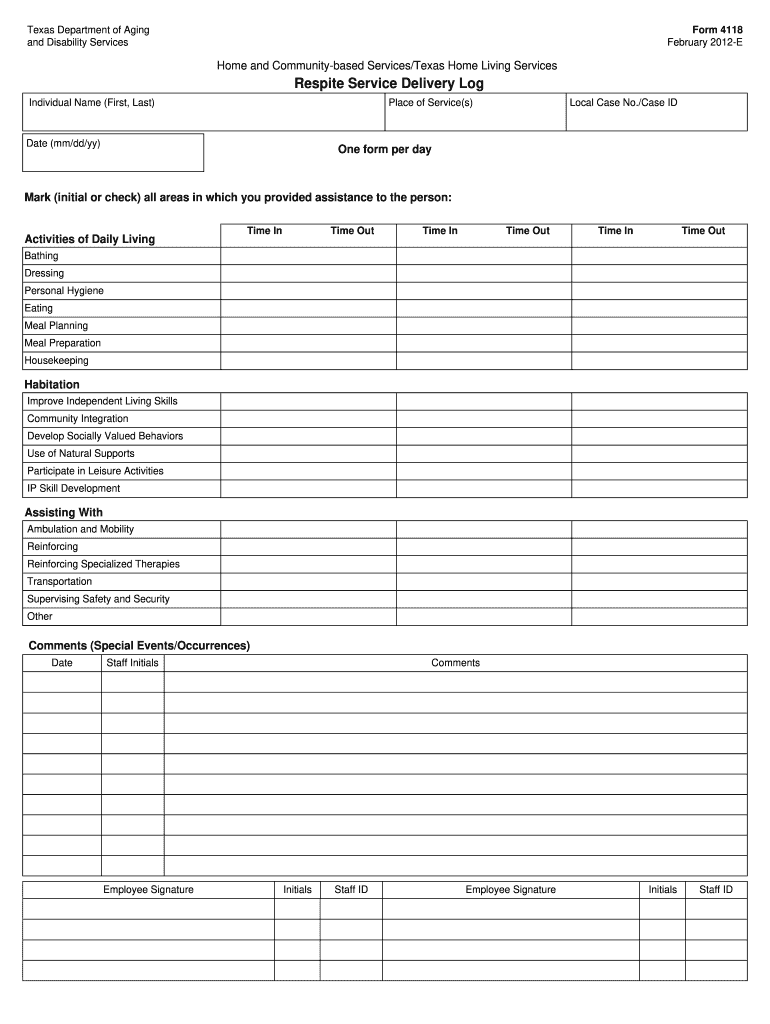 Form 4118